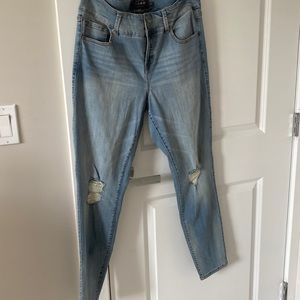 Never been worn Torrid Distressed Jegging in size 16.